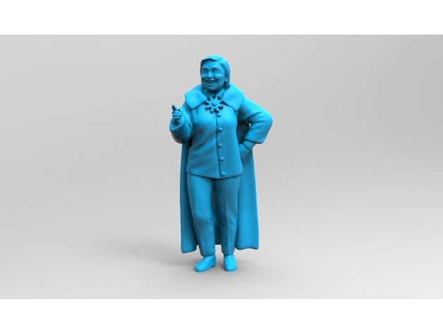 killary hillary clinton dnd miniature dungeons dragons miniatures rpg tabletop 3D print model - Mito3D