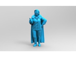 Killary Hillary Clinton dnd Miniatur Dungeons Drachen Miniaturen Rollenspiel Tischplatte 3d print model - Mito3D
