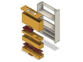 3d pinter tools organizer box blv mgn cube box ender 3 organizer tools 3d print model - Mito3D