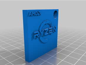 amd Ryzen caixa chaveiro keytar 3d print model - Mito3D