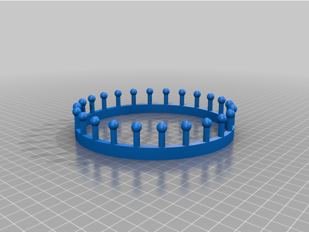 customized circular knitting loom 3D print model - Mito3D