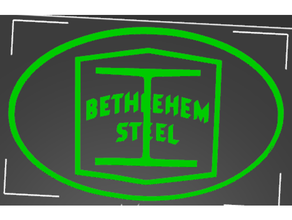 Bethlehem çelik logo 3d print model - Mito3D
