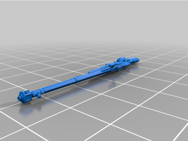 land kitbashing 40k destiny 2 kitbash rifle sniper warhammer wh40k 3D print model - Mito3D