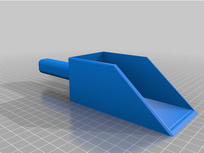 mehlschaufel flour scoop kitchen tool shovel handle 3d print model - Mito3D
