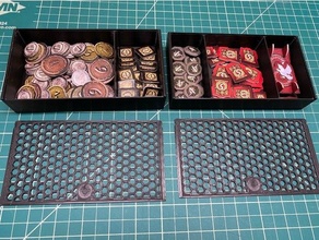 7 wonders boardgame token trays lids 7wonders boardgames inserts organizer 3d print model - Mito3D