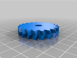 espiral engrenagem 20t personalizado 3d print model - Mito3D