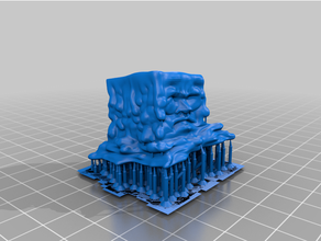 suported gelatinous cube 3dprintable dnd miniature dungeon dungeons dragons miniatures pathfinder rpg tabletop gaming 3d print model - Mito3D