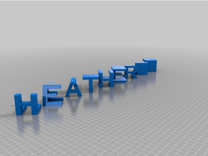 heather customized 3d print model - Mito3D