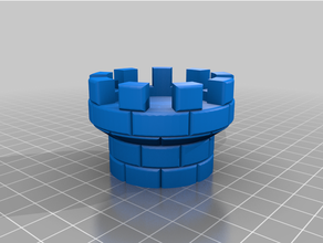 tealight holder - castle tower candle rook 3d print model - Mito3D