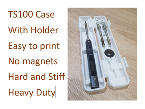 ts100 caso funda soporte pesado deber autodesk fusión 360 soldadura hierro 100 3d print model - Mito3D