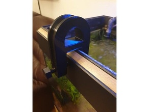 aquarium tuyau serrer titulaire soutien 3d print model - Mito3D