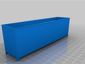 1 wide 3 long harbor freight small parts storage bin trays customized 3d print model - Mito3D