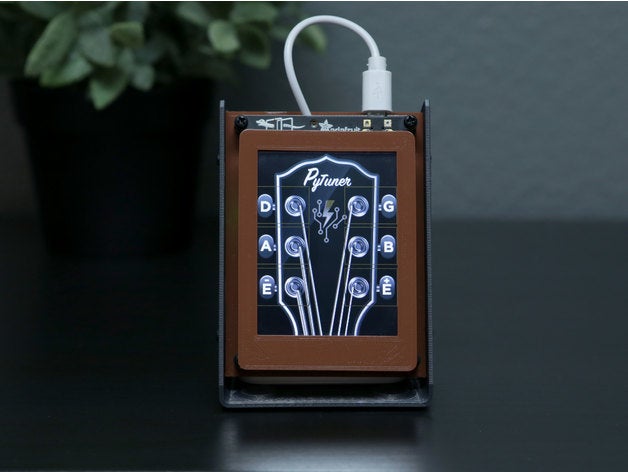 Gitarre Tuner pyportal Adafruit Circuitpython Musik Klang Tafel 3D print model - Mito3D