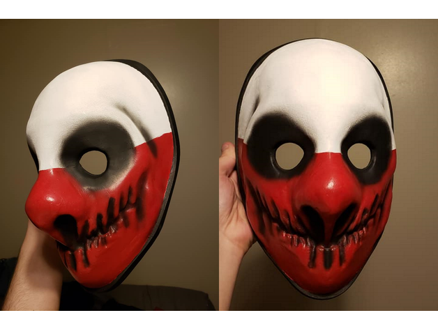 payday 2 wolf's mask replica video game wolf 3D print model - Mito3D