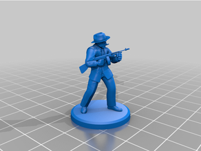 arkham horror investigator - gangster cthulhu mansions madness 3d print model - Mito3D