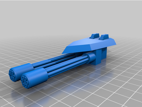 gundam armi pesanti gatling pistola 3d print model - Mito3D