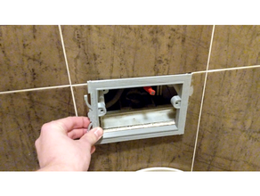 toilet wc button frame sanit sanitary vigour 3d print model - Mito3D