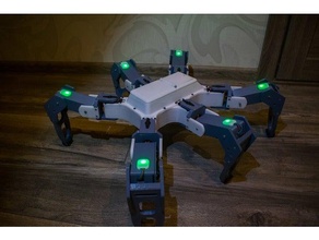 hexapode bêta DIY robot araignée 3d print model - Mito3D
