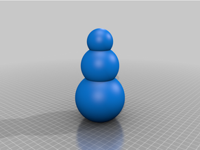 customized snowman candle mold 3d print model - Mito3D