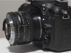 52mm fio reverter Nikon monte macro fotografia 3d print model - Mito3D