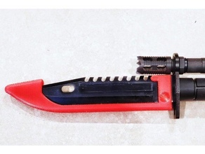 m9 baionetta fodero ar15 coltello guaina 3d print model - Mito3D