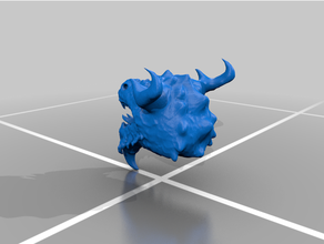 Dragão cabeça v2 3d print model - Mito3D