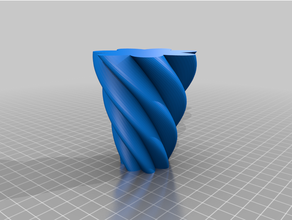 customized flower petal vase pen pot creator 3d print model - Mito3D