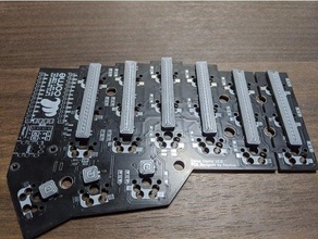crkbd corne helidix led soldering supports helidox mechanical keyboard 3d print model - Mito3D