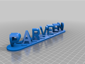 parveen arif özelleştirilmiş 3d print model - Mito3D