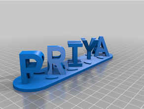 Priya personnalisé 3d print model - Mito3D