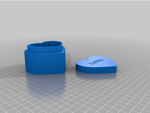 alex's heart box container love valentine 3d print model - Mito3D