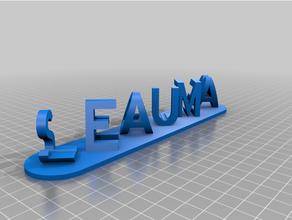 leauma saole customized 3d print model - Mito3D