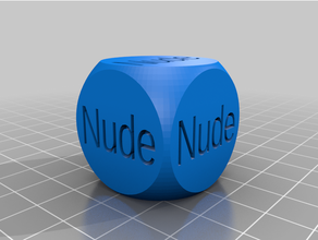 customized text dice nde 3d print model - Mito3D