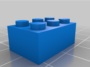 3x2 Lego angepasst 3d print model - Mito3D
