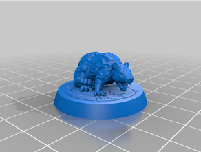 gloomhaven - mindthief pet monster rat tabletop gaming rpg 3d print model - Mito3D