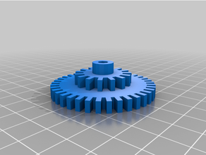 customized openscad spur gears 3d print model - Mito3D