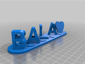 bala customized 3d print model - Mito3D