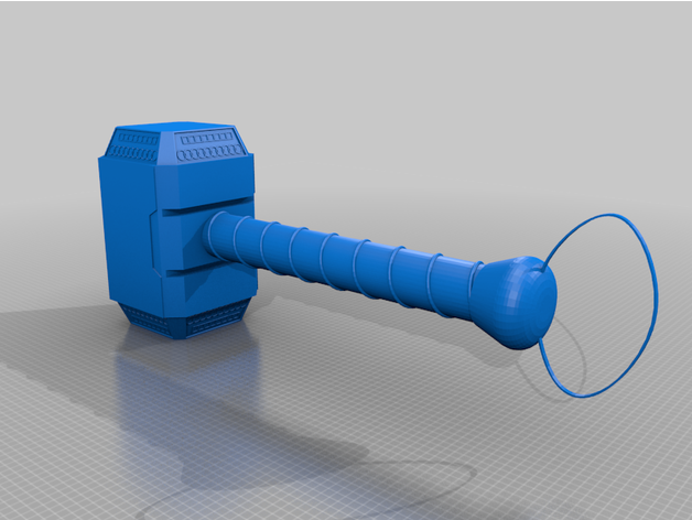 martillo Thor 3D print model - Mito3D