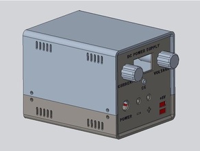Bank güç arz laboratuar örtmek kılıf xl4015 xl4016 3d print model - Mito3D