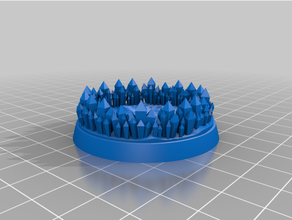 crystal protection base 50mm 3d print model - Mito3D