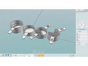Verschachtelung mearsuring Tassen 3d print model - Mito3D