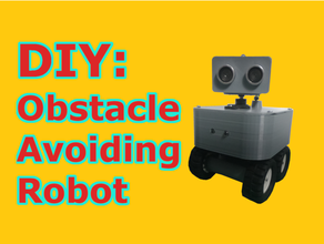 obstacle avoiding robot arduino nano electronics ultrasonic sensor 3d print model - Mito3D
