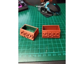 zippo stand holder simple display 3d print model - Mito3D