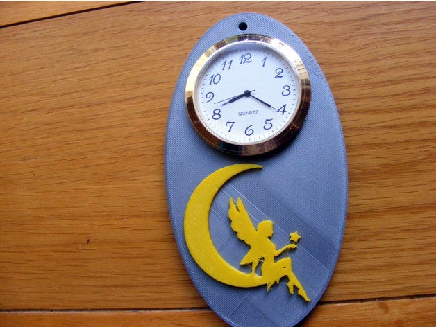 fairy clock 3D print model - Mito3D