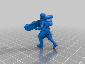 legione metallo bomba atomica pistole squadra 3d print model - Mito3D