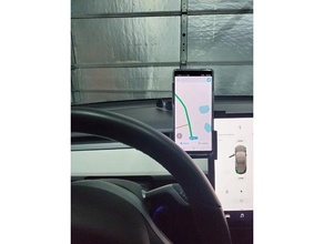 tesla model 3 phone mount cradle dock 3d print model - Mito3D