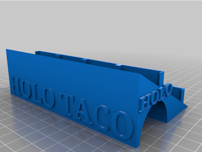 holo taco uña polaco soporte 3d print model - Mito3D