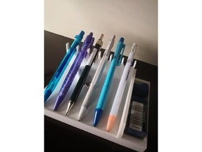 penna matita titolare supporto Astuccio guaina In piedi 3d print model - Mito3D