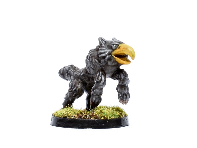 Wolf Jäger Schnabel inspiriert 28mm Tier kritische Rolle kritisch Direwolf dnd dnd5e Mini Miniatur Pfadfinder ttrpg Wargaming Wolfenstein 3D print model - Mito3D