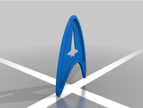 star trek badge scifi spock startrek startrekdiscovery 3d print model - Mito3D